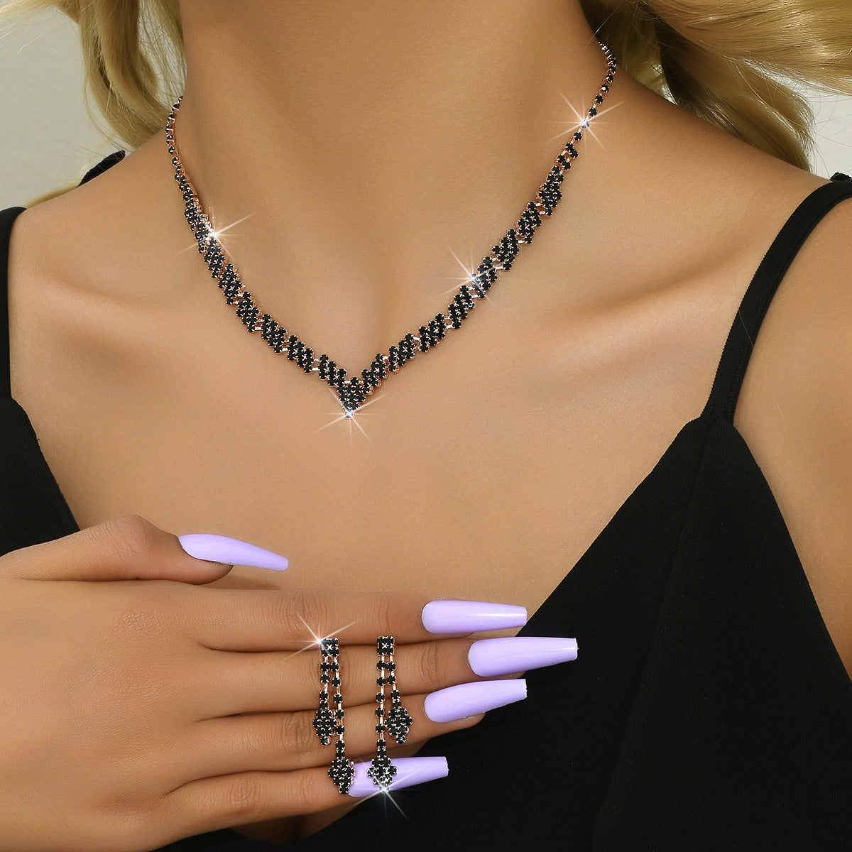 Crystal Wave Jewelry Set