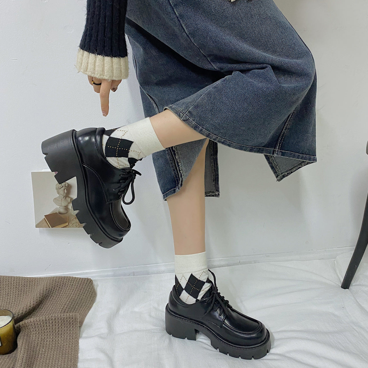 Chic PU Leather Pumps