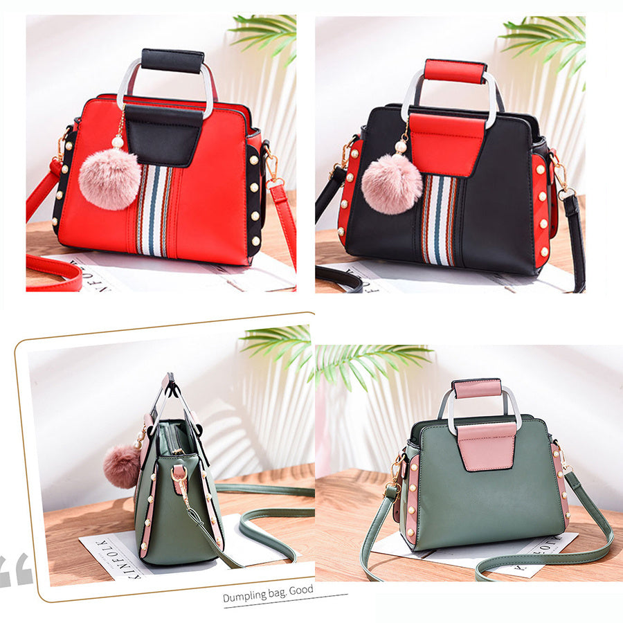 Beaded PU Leather Shoulderbag