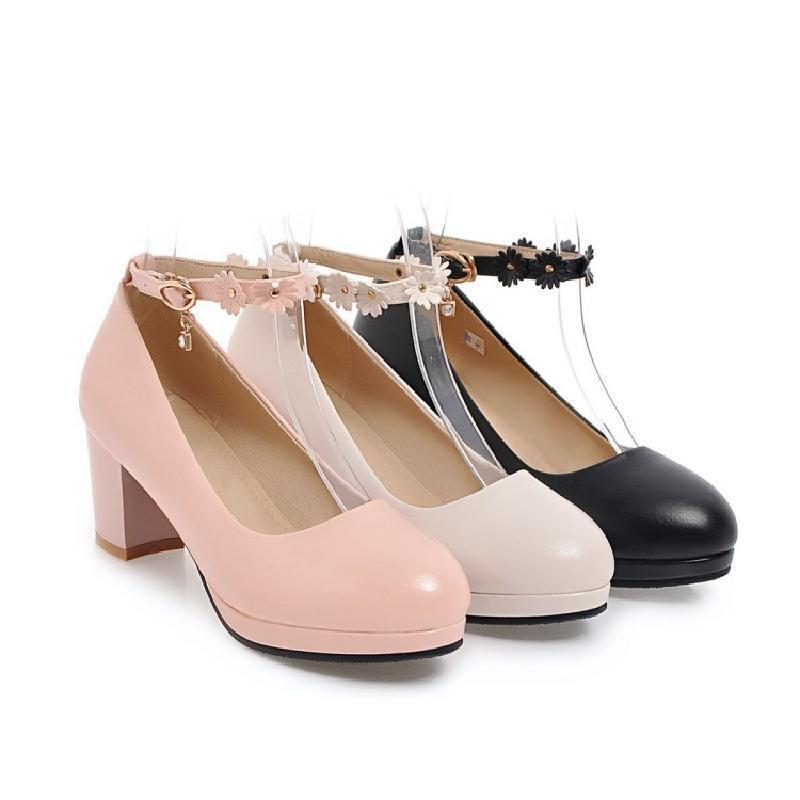 Korean Chic Heeled Pumps