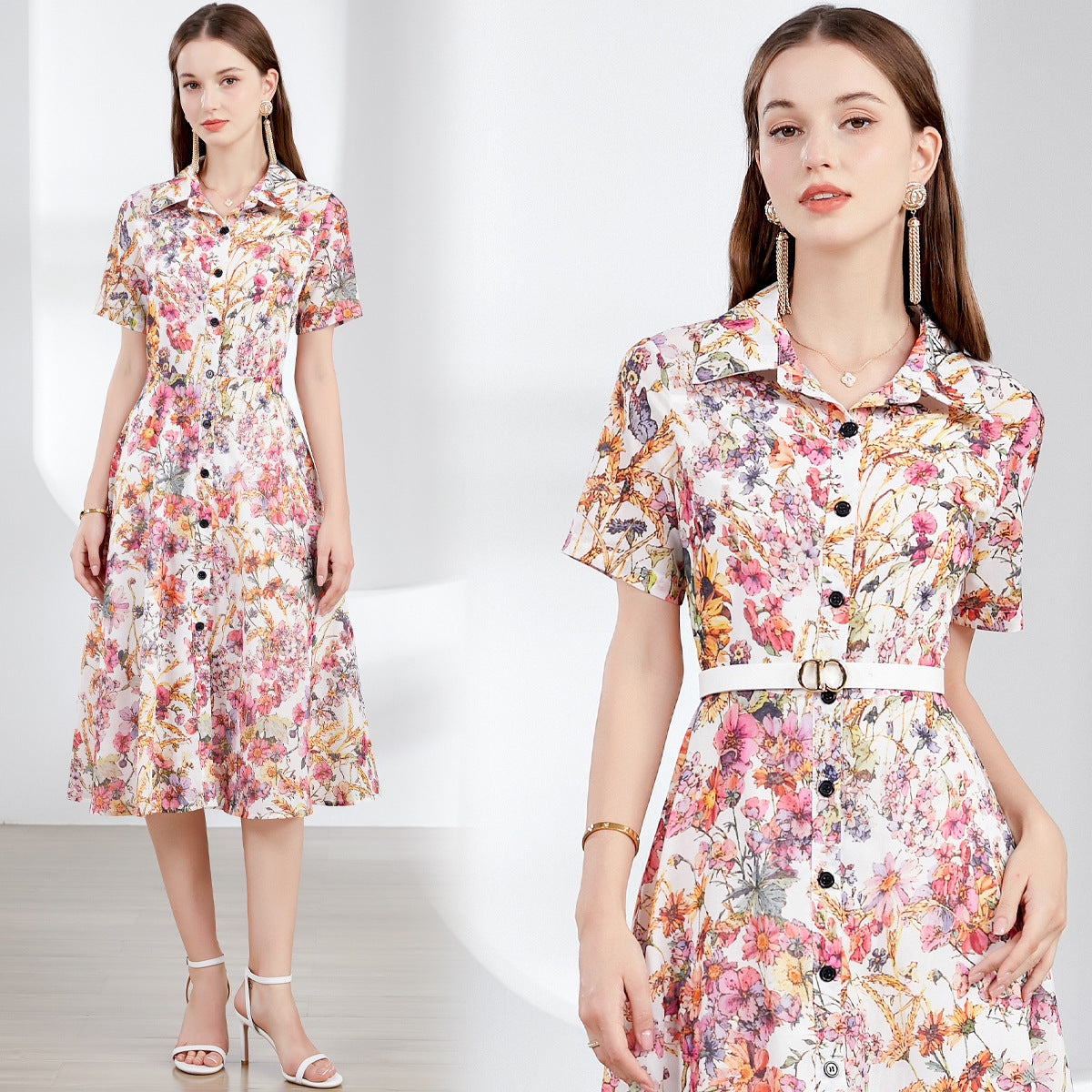 Retro Elegant Swing Dress